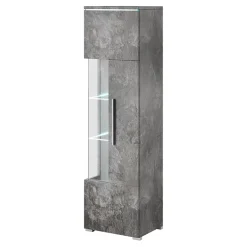 Garnero Arredamenti Vetrinetta 45x160h cm 1 anta destra Frisk Ossido Sale