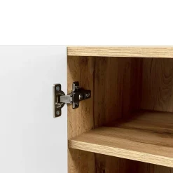 Garnero Arredamenti Vetrinetta 60x183h cm 1 anta moderna cannettato Essence Quercia Hot