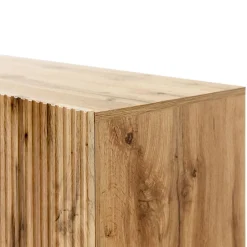 Garnero Arredamenti Vetrinetta 60x183h cm 1 anta moderna cannettato Essence Quercia Hot