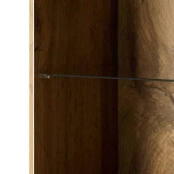 Garnero Arredamenti Vetrinetta 60x183h cm 1 anta moderna cannettato Essence Quercia Hot