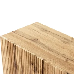 Garnero Arredamenti Vetrinetta 60x183h cm 1 anta moderna cannettato Essence Quercia Hot